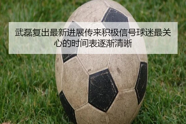 武磊复出最新进展传来积极信号球迷最关心的时间表逐渐清晰